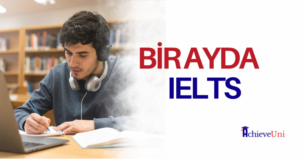 ielts sınavına hazırlanan öğrenci